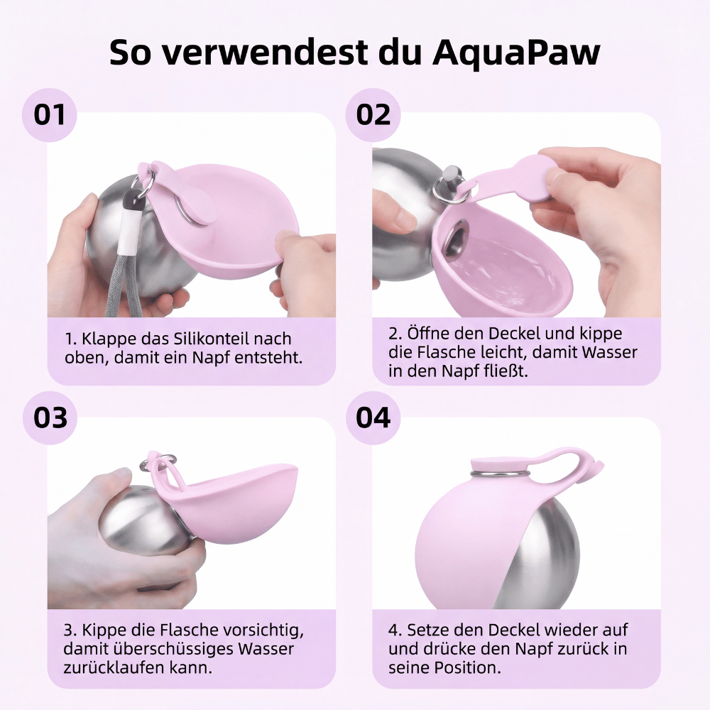 AquaPaw – Hunde Trinkflasche